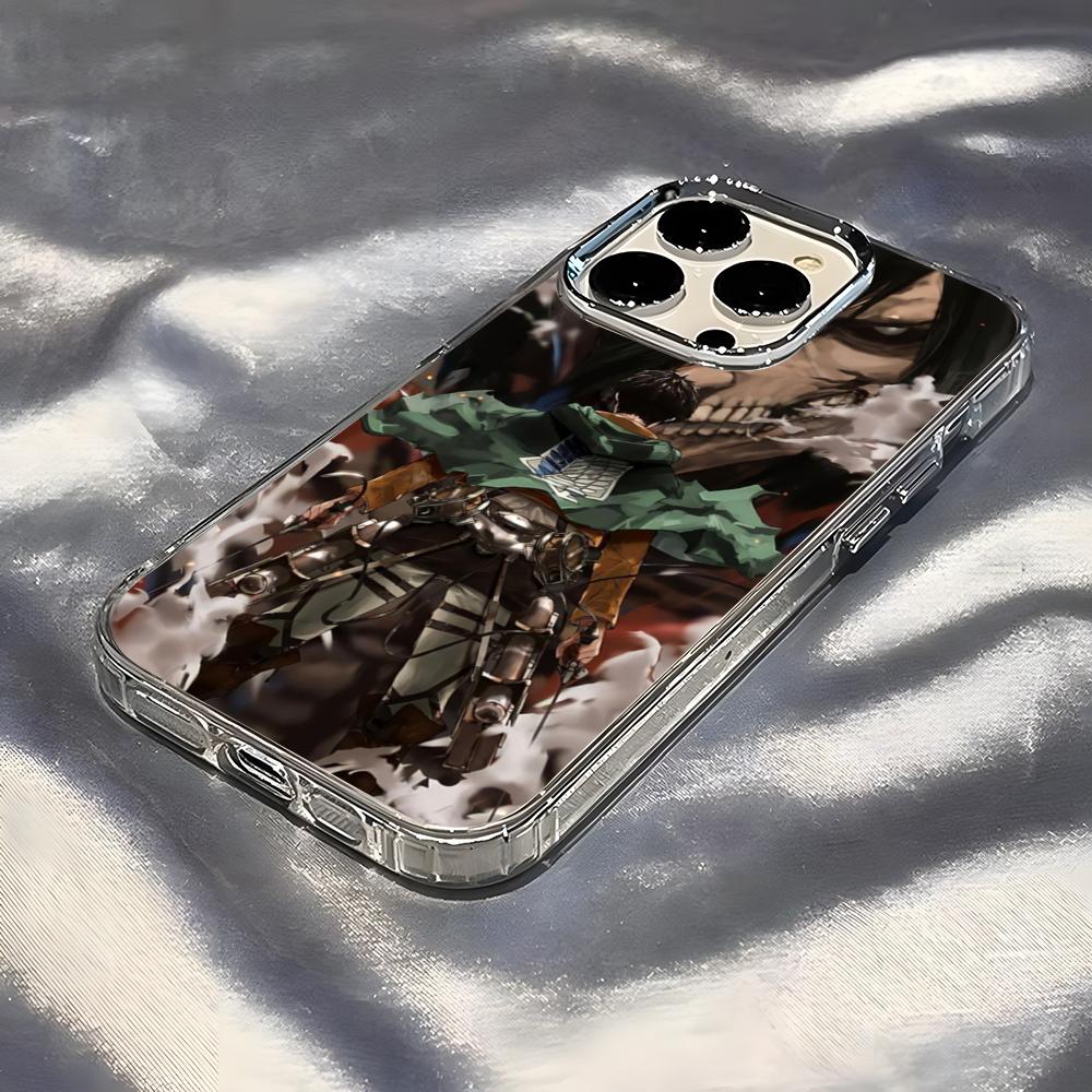 

Японское аниме Атака Титанов Чехол для телефона Для IPhone 17 Pro Max 16 15 14 Pro Max IPhone 13 Pro Max 11 Plus Прозрачный чехол iPhone 16 Pro Max