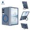 Samsung Z Fold8 Ultra Mobile Phone Case Magnetic Suction Rotating Bracket Anti-drop Tpu + Pc Skin Feeling Protective Case