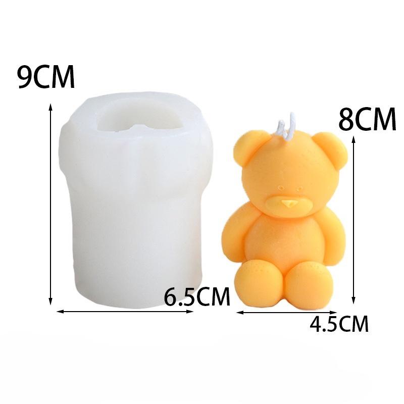 Bear Silicone Mold for Handmade candle mold Desktop Decoration Epoxy Resin Silicone Ornament Mold Silicone for Epoxy Resin