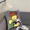 Cartoon BBen Cool Cushion Cover Pillowcase Ultra Soft Skin Friendly Fabric Cloud Like Comfort Concealed Zipper