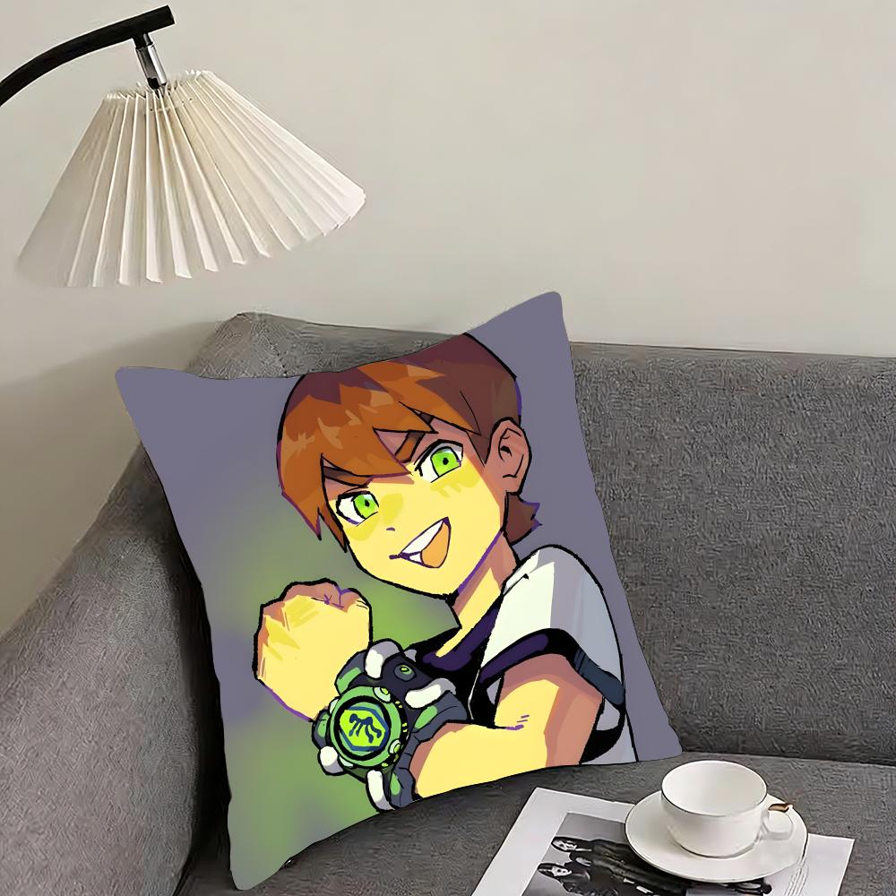 Cartoon BBen Cool Cushion Cover Pillowcase Ultra Soft Skin Friendly Fabric Cloud Like Comfort Concealed Zipper