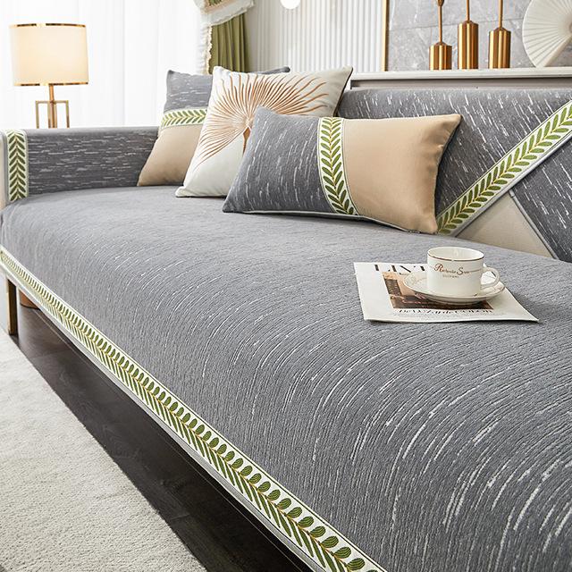 Sofabezug Vier Jahreszeiten Universal Leichter Luxus Modern High-End Wohnzimmer Sofakissenbezug Stoff Handtuch Kissen