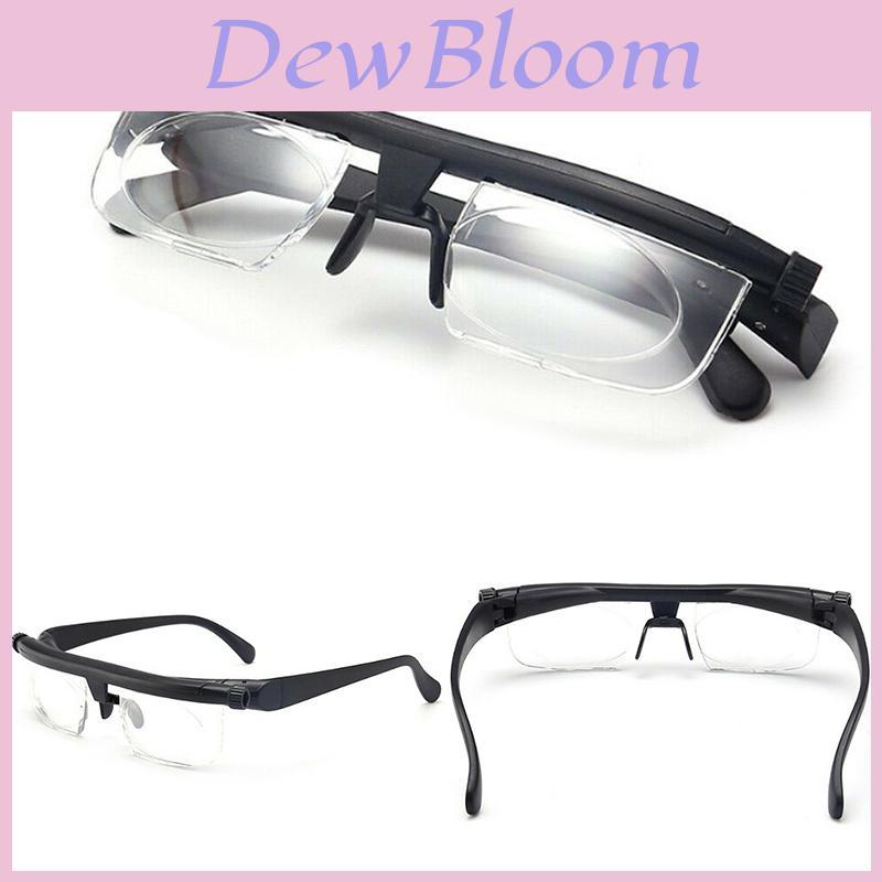 Dial Adjustable Glasses Variable Focus Enhance Vision Comfort For Reading And Distance