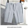 Men's Trendy Summer Casual Suit Shorts - Light, Mature & Loose-Fit Straight-Leg Pants