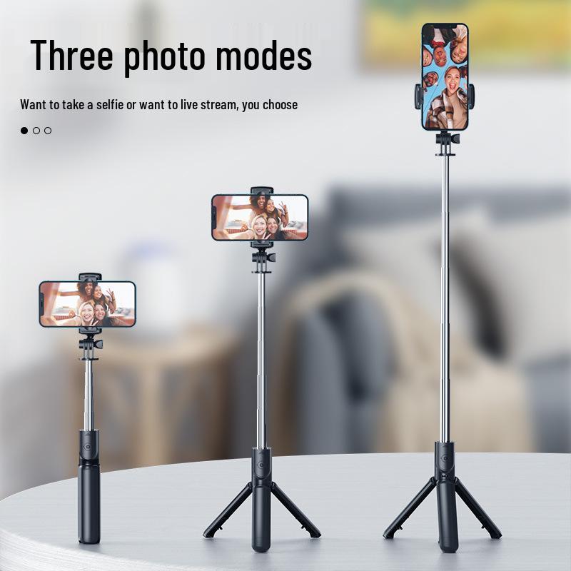 S03 Bluetooth Selfie Stick with Remote - Douyin Live, Stainless Steel, Foldable Tripod