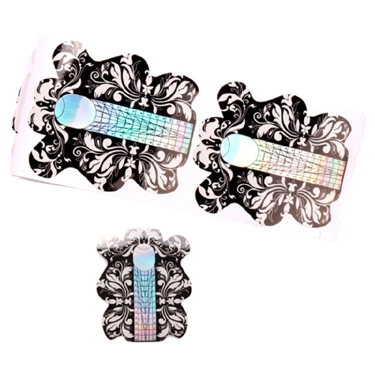 100 Pieces Nail Sculpting Forms With Strong Adhesive Nail Extension Accessory For Seamless Application At Home Or Salon