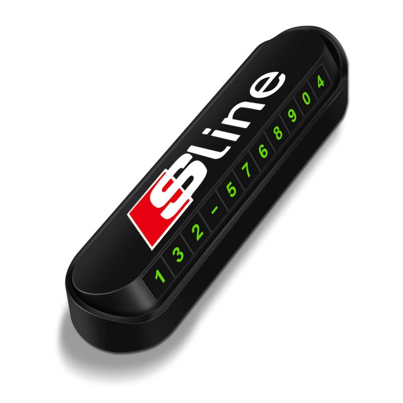 1Pcs New Car Temporary Parking Card Plate Badge Car Styling for Audi S5 S6 S7 S4 S8 TT TTS A4 B8 A3 B6 A6 C7 C6 B7 Q5 Q7 C5 A5 B5 A7 A1