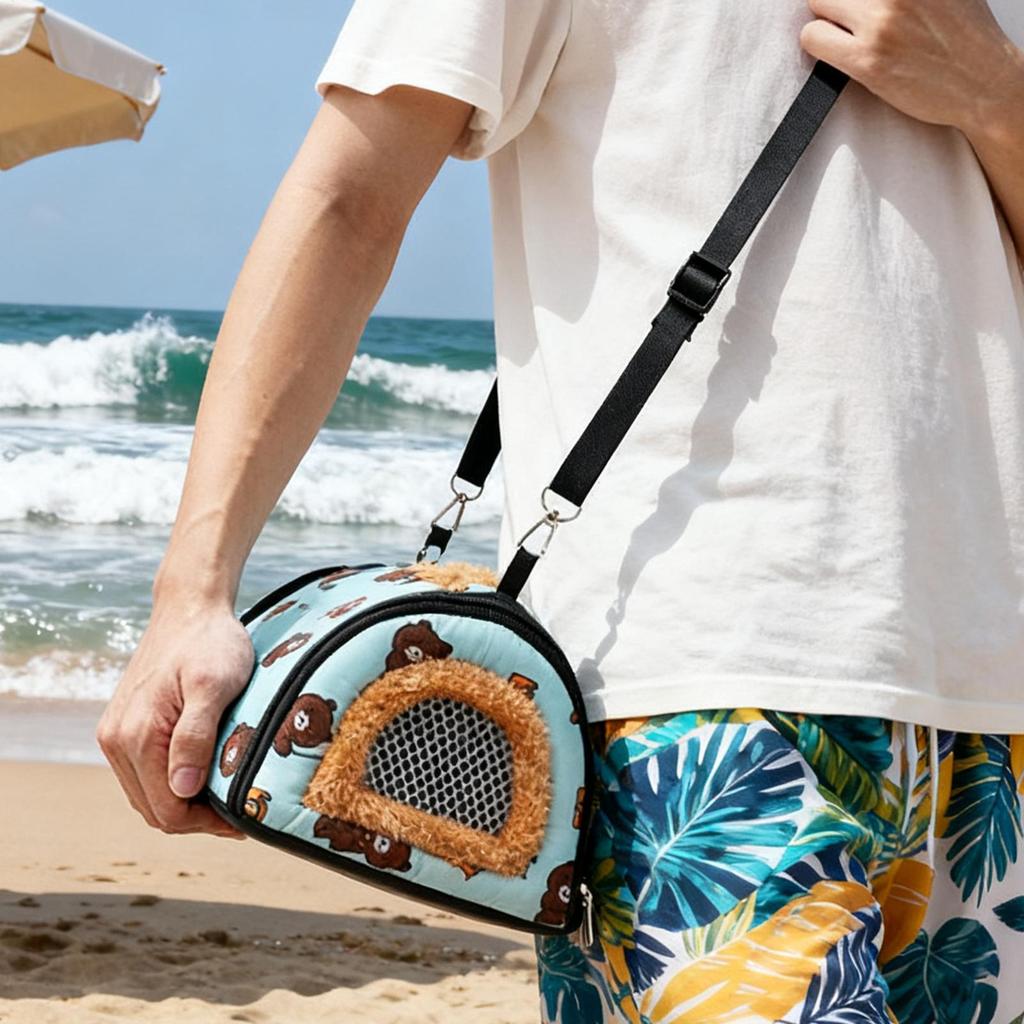 Husdjursbärväska Ventilerad Vindtät Igelkottsbärväska För Utomhusbruk För Camping Flytt Pendling Chinchilla Kameleont Reptil