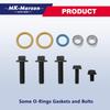Turbocharger Mounting Kit With Gaskets O-Rings And Bolts Compatible With 6.0L Powerstroke Diesel 2003-2010 Ford,2002-2010 International Trucks
