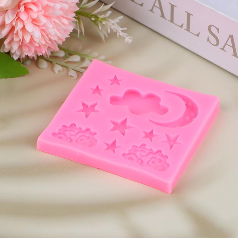 1Pc Fondant Silicone Cake Mold Cloud Star Moon Chocolate Molds Clouds Mould Cake Decorating Accessories Diy Tools