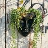 Künstlerisch gestalteter, gesichtsförmiger Wandblumentopf – Kreative Wanddekoration, geeignet für Grünpflanzen und Blumen