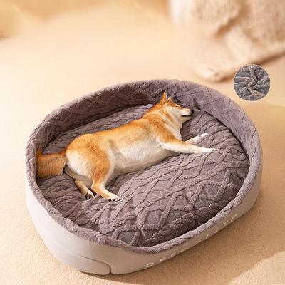 Deep Sleep Dog Kennel Dog Autumn and Winter Warm Sponge Cat Kennel Open Medium and Large Dog Bed Pet Kennel Mat
