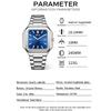 Luxury Square Male Watch Waterproof Luminous Date Quartz Watches For Men Stainless Steel Fashion Men's Clock