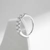 D Color VVS1 EX Round Moissanite Ring 925 Sterling Silver Eternity Bands Rings Women Wedding Engagement Luxury Jewelry