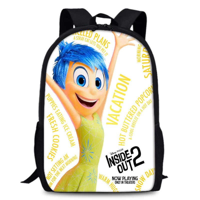 Spacious Inside Out 2 Backpack Durable Oxford Fabric 15 Inch School Bag Unisex