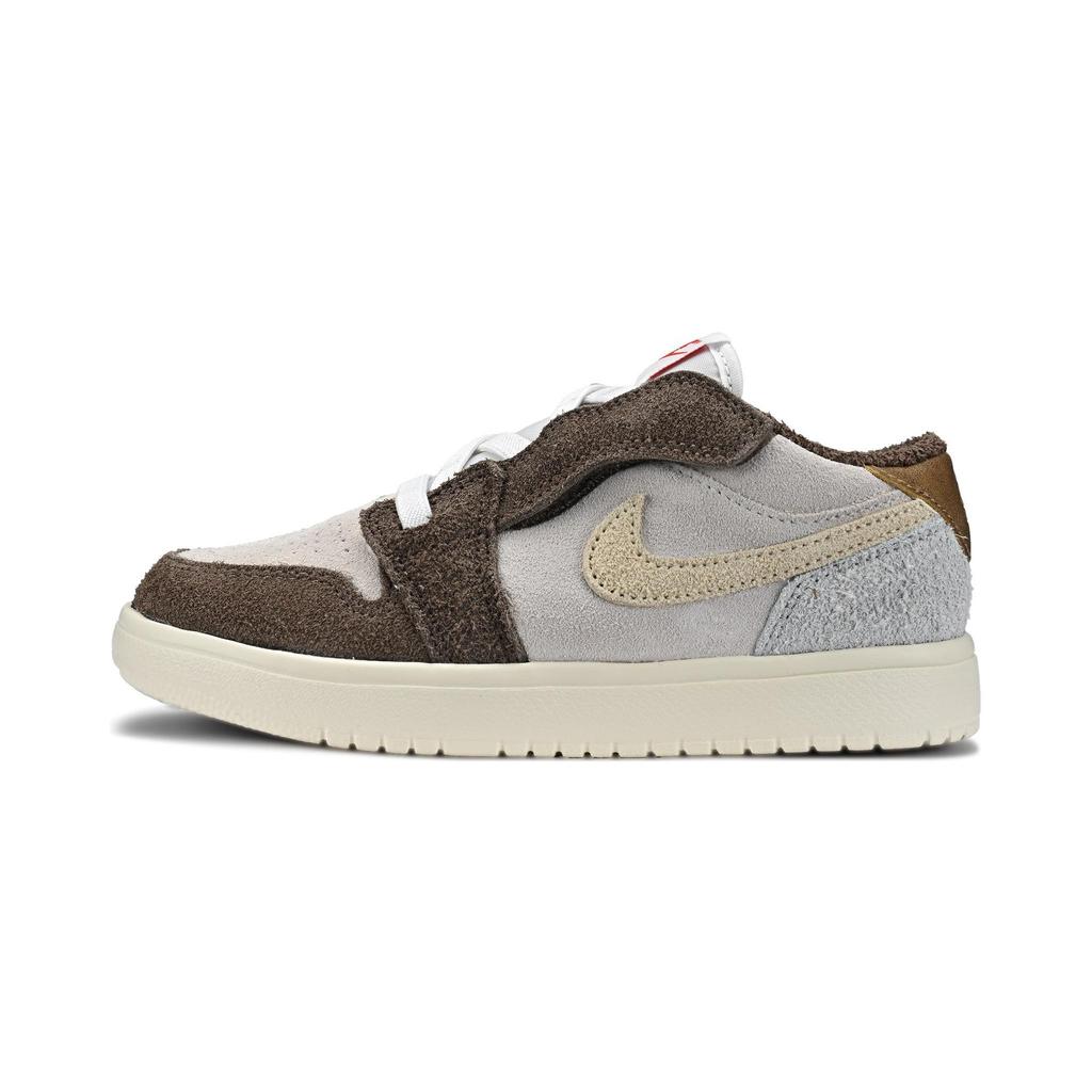 Air Jordan 1 Low ALT PS Year of the Rabbit Kids Sneakers Brown Palomino Metallic-Gold DZ4443-200
