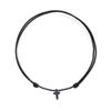 Jbans Classic Surgical Steel Cross Adjustable Knot Couple String Anklets (C2101-Ac739_Bk)