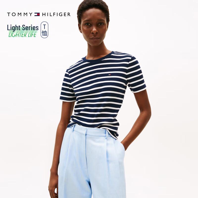 

Tommy Hilfiger Женская футболка 2025 S/S из чистого хлопка, приталенная S