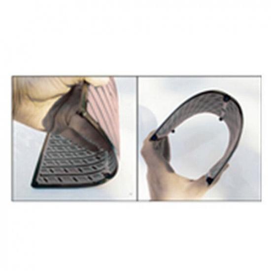 1x Black PVC Car Foot Mat Repair Pad Floor Carpet Patch Cover 25x15cm Universal