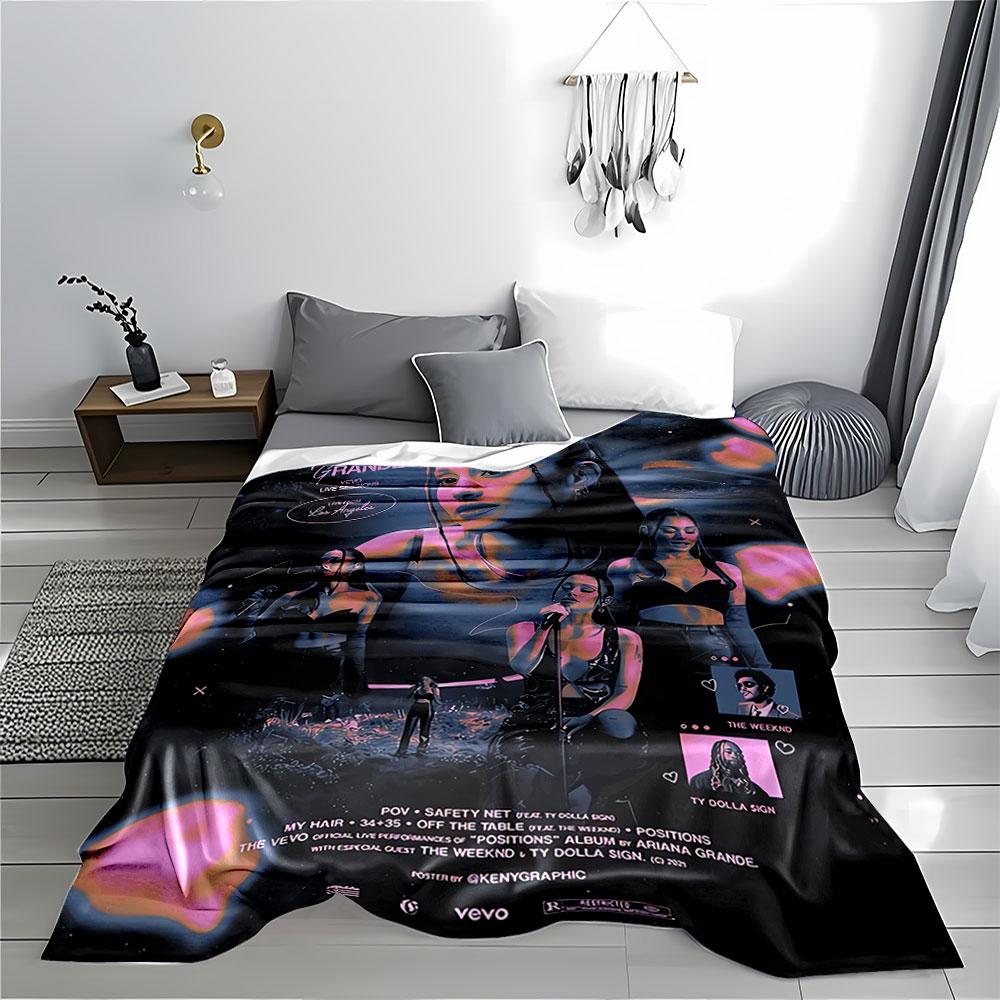 Ariana Grande Live Sessions Blanket for All Seasons Blanket Lunch Break Throw Gift