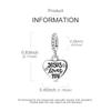 Original 925 Sterling Silver Charm Bead Heart Shape Jesus Pendant Fit Original Bracelet Necklace For Women DIY Jewelry Gift