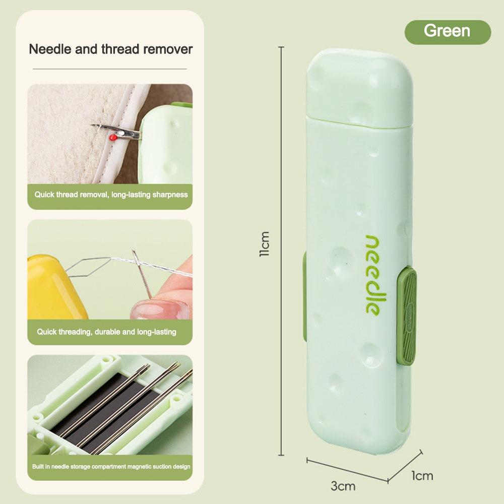 

Растягивающийся вставной нитевдеватель для игл, инструмент для удаления ниток для рукоделия зелёный