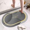 Hot Selling Modern Quick Dry Sustainable Bathroom Floor Mat Diatomaceous Earth Bath Mat with Non-slip Backing