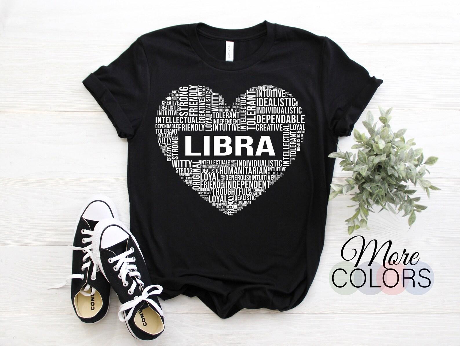 Libra Facts Traits Rules Horoscope Zodiac Astrological Sign Love T-Shirt, Born On September 23 October 22 Gifts Birthday, Christmas Present, 140