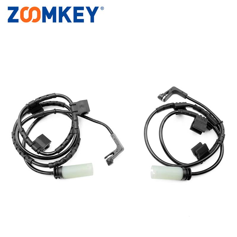ZOOMKEY 2 Pieces Fit For Mini Cooper R56/R57 2007-2015 Disc Brake Pad Wear Sensor Front & Rear 34356789329 34356773017