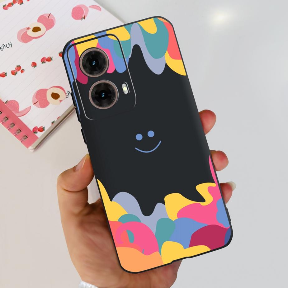 For Motorola Moto G85 Case New Fashion Painted Cover 6.67'' Soft Silicone Phone Case For Moto G85 G 85 MotoG85 Back Cover Bumper