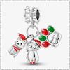 Three Piece Set Charm Beads Fits Charms Bracelet for Women 925 Silver Pendant Bead DIY Jewelry Gift