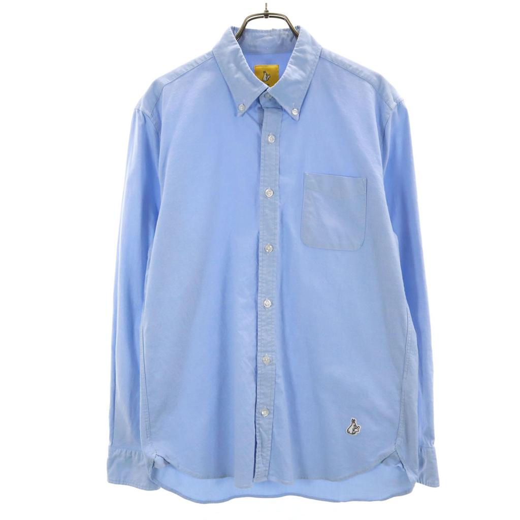 FR2 Long sleeve Oxford Button down shirt S Purple blue Men's Used