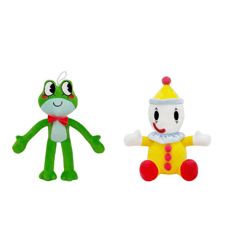 Kaufmo Peluche Grenouille Jouet Peluche Cirque Grenouille Mignonne Peluche Douce Remplie Décorations Dessin Animé Cadeau d'Anniversaire