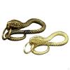 Brass Snake Keychains Animal Pendant Key Rings for Necklace Jewelry Making