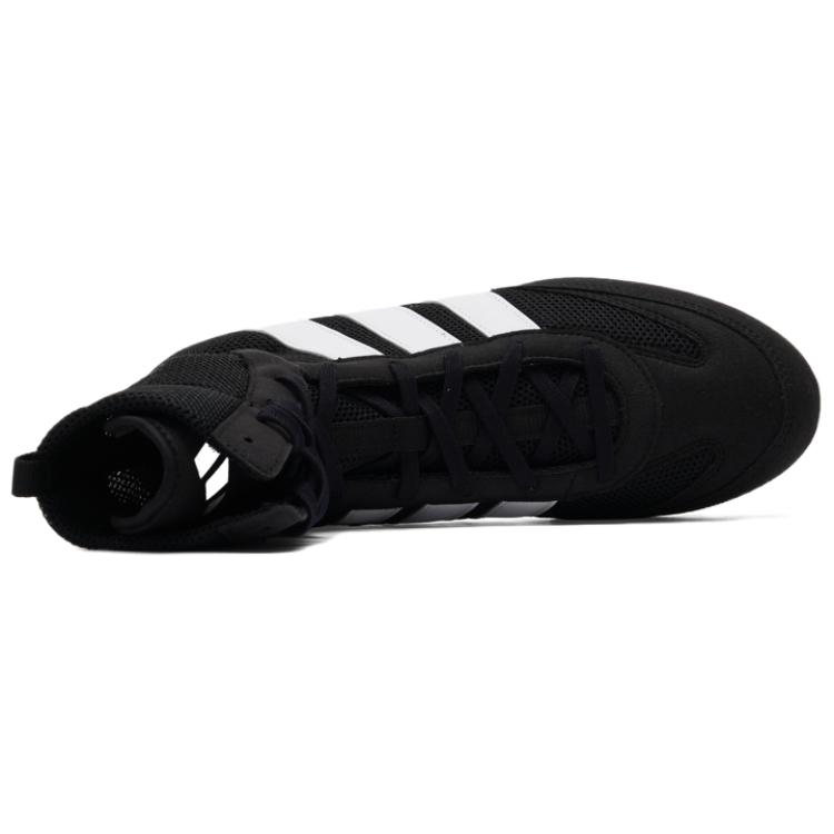 adidas Scarpe da Allenamento Unisex Box Hog Tessuto Lacci da Pugilato Colletto Pieghevole High-Top Scarpe da Allenamento Unisex JQ8538