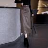 2025 Neue High-Waist Midi Leder Bleistiftröcke für Herbst/Winter