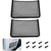 2 PCS Car Net Pocket, ABS Plastic Frame Cargo Net Storage Car 11.8 X 7.9 Inch