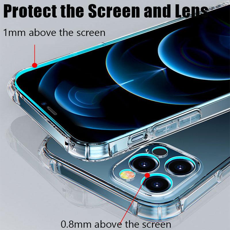 Ultra-thin Clear Phone Case For iPhone 17 16 15 11 12 13 14 Pro Max 13 Mini 16 Plus 16E 17 Air Silicone Soft Transparent Cover