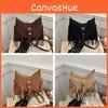Fashion Suede Handbag For Women With Pu Material And Zipper Closure For Daily Use
