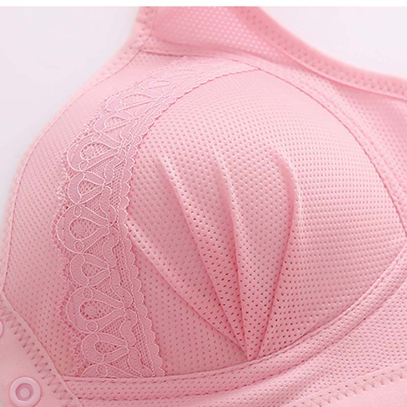 Large Size Front Button Underwear Gather Together for Breathability Comfortable Non Steel Ring Bra for Collecting Accessory Breasts