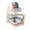 Stainless Steel Dish Drying Rack Kitchen Sink Countertop Modern Minimalist Utensil Organizer With Drainage Tray