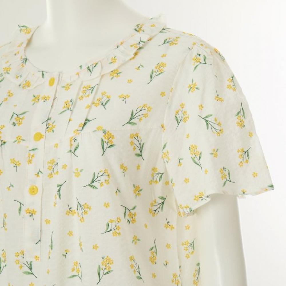 Venus Floral Print Cotton Rayon Gown Vgns211