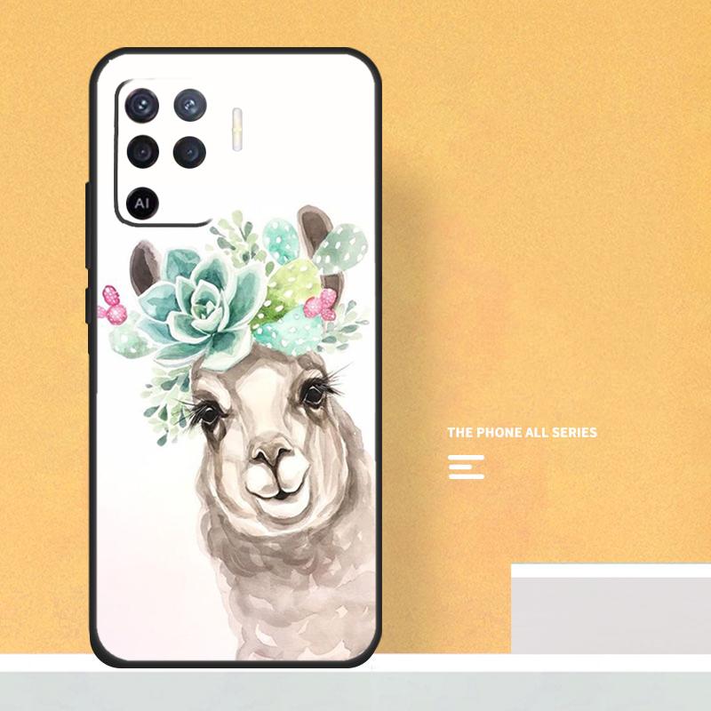 Lama Llama Alpaca Case For Oppo A18 A38 A58 A78 A98 A5 Pro A6 A15 A54 A74 A94 A17 A57 A80 A60 A40 A16 A76 A96