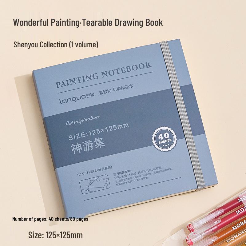 

Портативный синий акриловый маркер толстый журнал для рисования