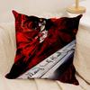 Alucard H-Hellsing Anime Cushion Cover Silky Short Plush Invisible Zipper Dustproof Sofa Pillow Case For Home Decor