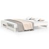 823395 vidaXL Trundle Bed White 2x(75x190) Cm Solid Pine Wood