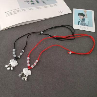 Long Life Lock Necklace Female Entry and Exit Safe Baby Pendant Bell Safe Wealth Pendant Children's Bell