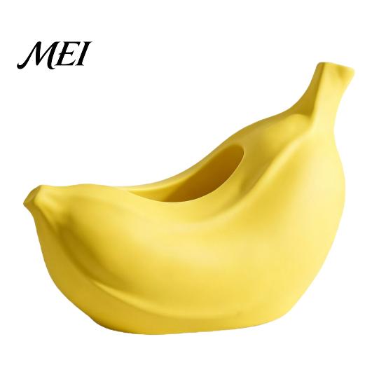Living Room Tissue Box Decor Box, Matte Banana Shape Holder, Easy Pull Kitchen Thickened Waterproof Moisture-Proof Dispenser, for Home Dining Vibrant