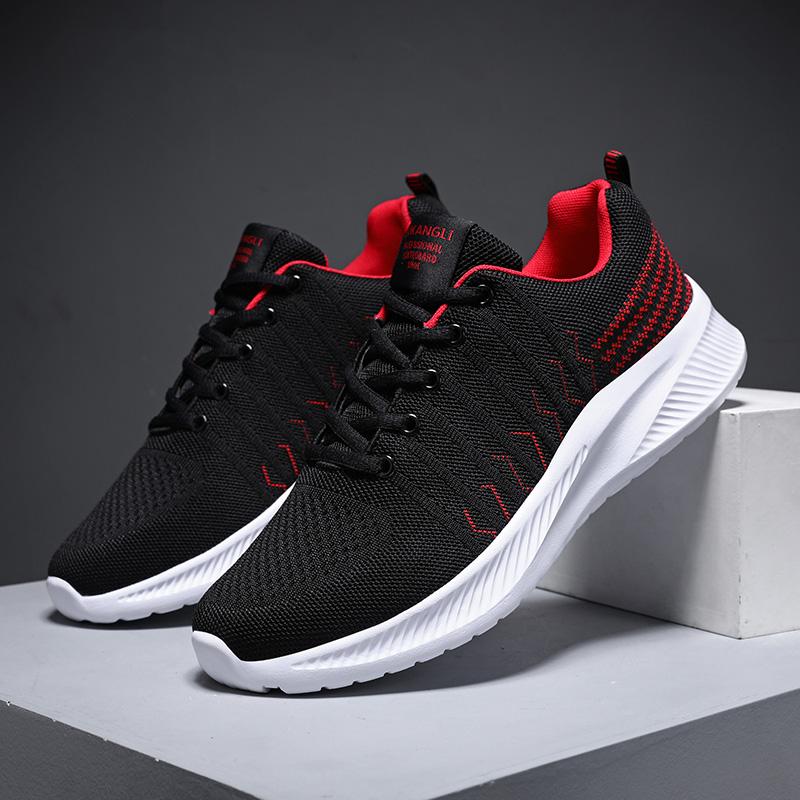 2026 Fly Woven Mesh Shoes Men Summer Breathable Sports Sneakers Lightweight Fashion Trendy Casual Walking Footwear