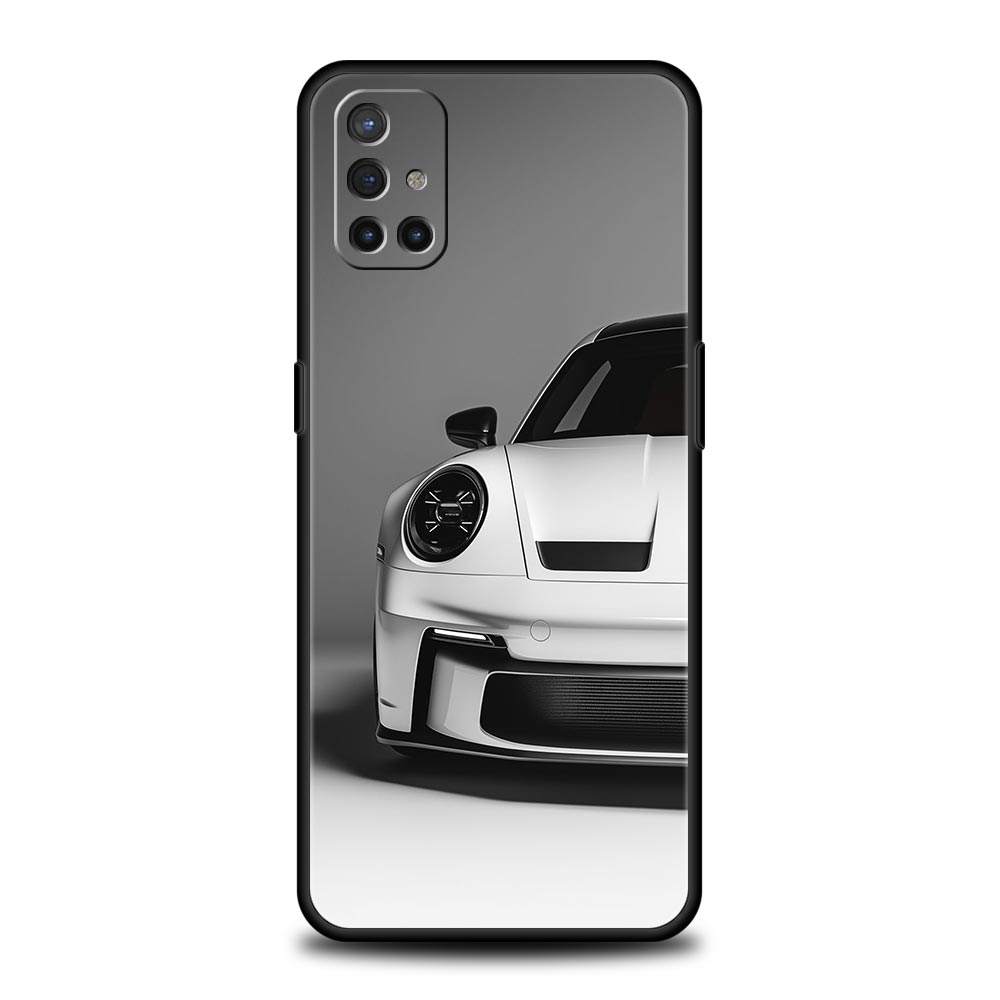 White Car Phone Case For OnePlus 15 13 12 11 10 Pro 13T 13R 12R 9 8T 8 7 7T 9R Nord 2T CE 2 3 4 5G Soft Cover